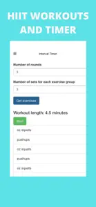 hiit Workouts and Timer screenshot #1 for iPhone