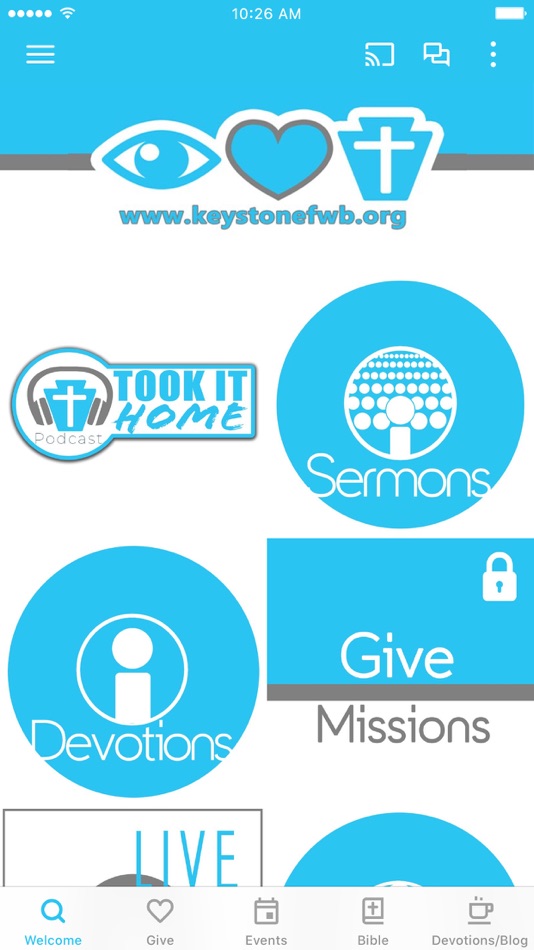 #1. Keystone Church (iOS) 由: Keystone Free Will Baptist Church