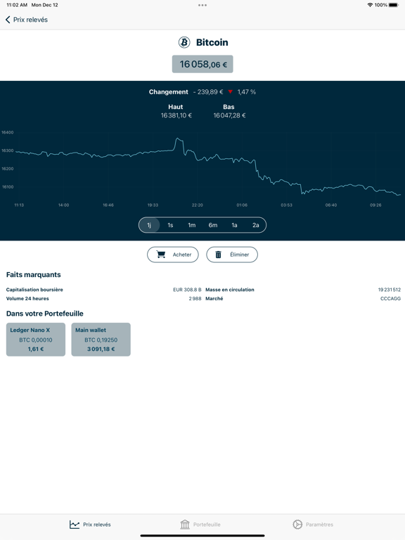 Screenshot #5 pour Mighty Market cryptomonnaies