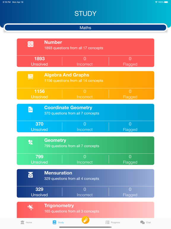 IGCSE Maths Test App screenshot 2