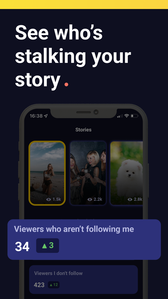 #2. Who Stalks: Unfollower Tracker (iOS) 由: Chaymae Elghenam