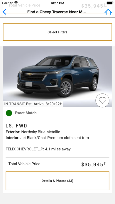 Chevrolet Traverse Screenshot