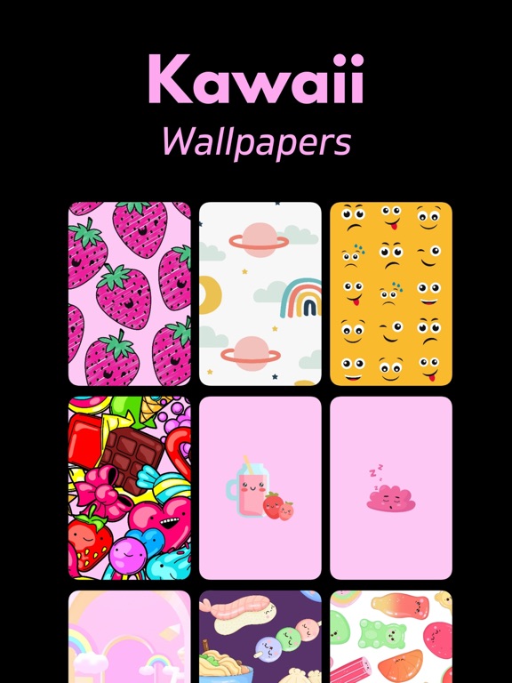 Kawaii Wallpaper+ iPad screenshot 1 - Lifestyle app