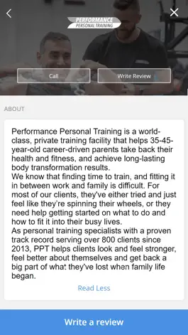Game screenshot Performance Personal Training apk