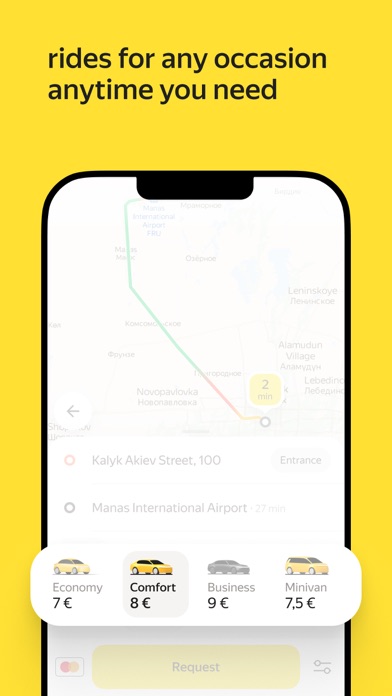 Yandex Go: Taxi Food Delivery Screenshot