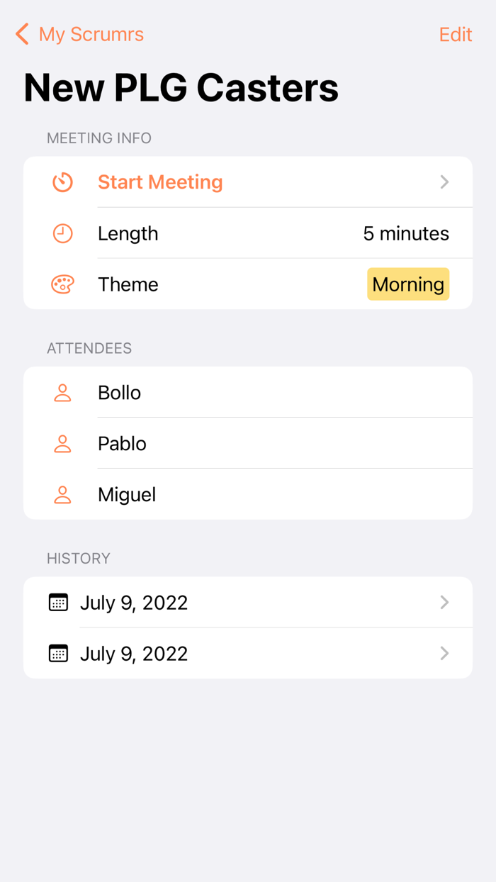 Scrumr Project Task Meet
