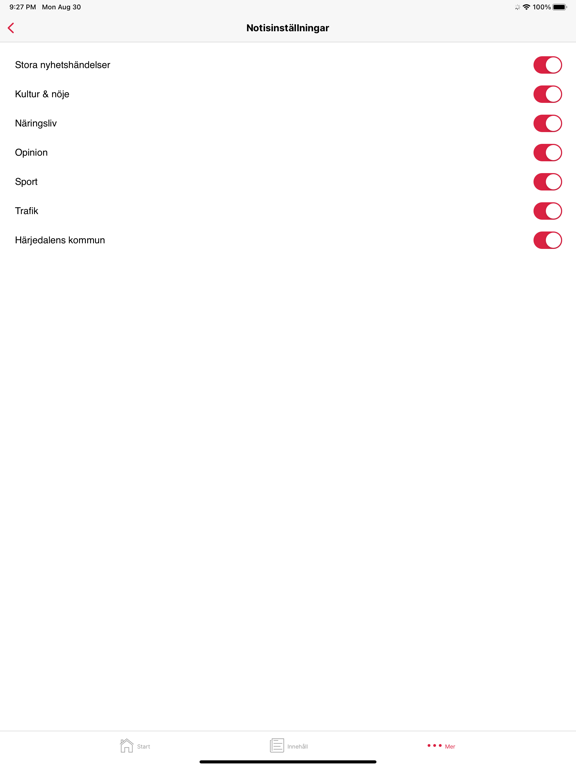 Screenshot #6 pour Tidningen Härjedalen Nyhetsapp