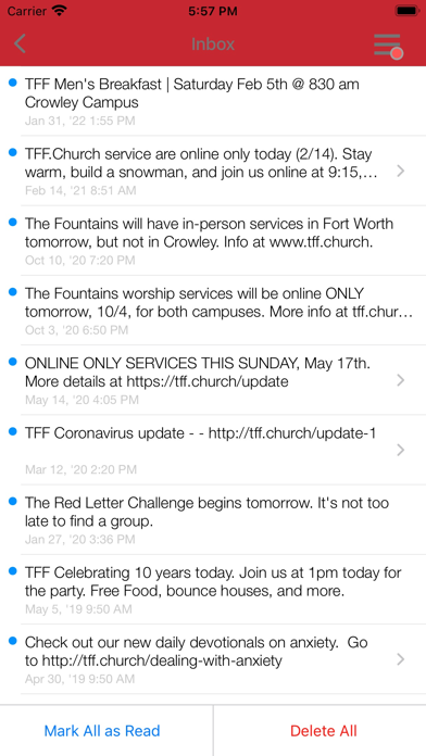 The Fountains Fellowship Screenshot