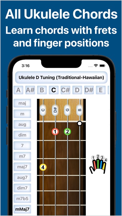 Screenshot #3 pour Ukulele All:Chords,Tuner,Tempo