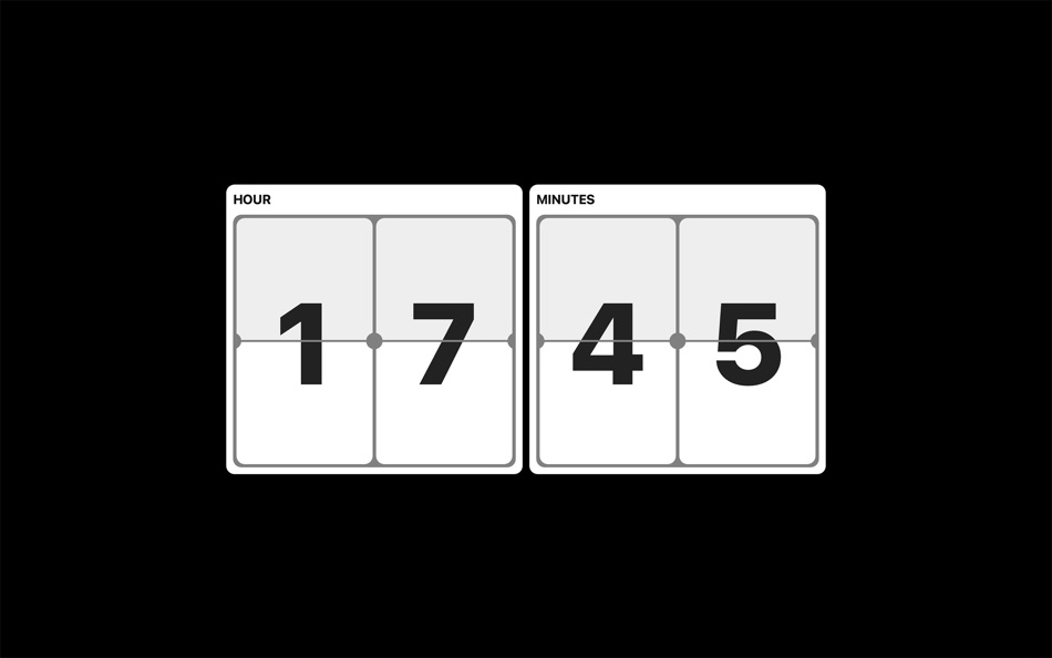 #6. FlipClock: Watch Screensaver (macOS) 由: Vladislav Kovalyov