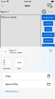 rhyme generator iphone screenshot 1