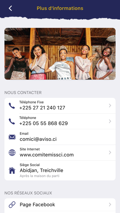 Miss Côte d'ivoire Screenshot
