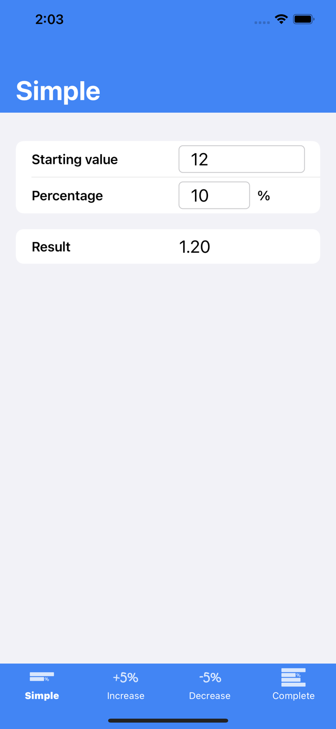 Best Percentage Calc