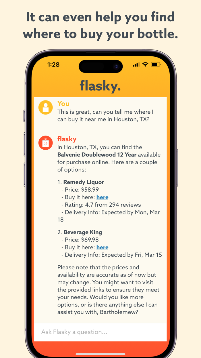 Flasky Liquor Recommendations