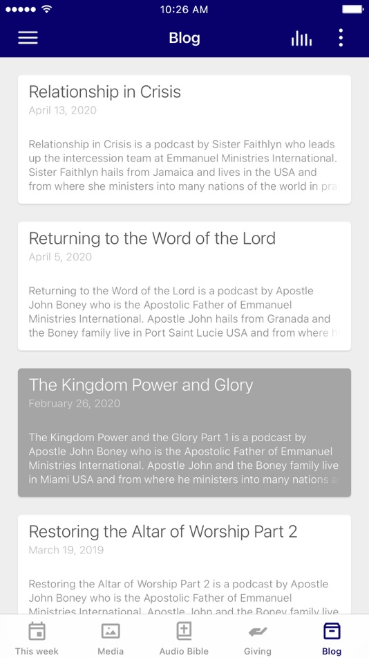 #3. EM+I (iOS) 由: Emmanuel Ministries International Church, Inc.