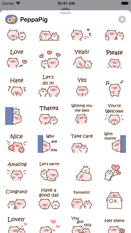 Cool Pets (Pig) Stickers pack