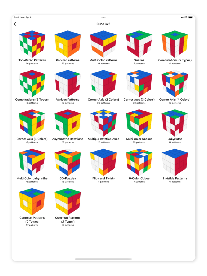 Patterns for Magic Cube