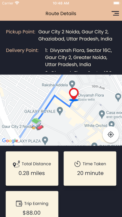 Platform Delivery Screenshot