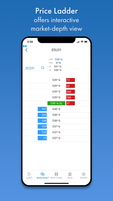 CME Group E-quotes Screenshot