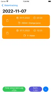 watertracking iphone screenshot 2