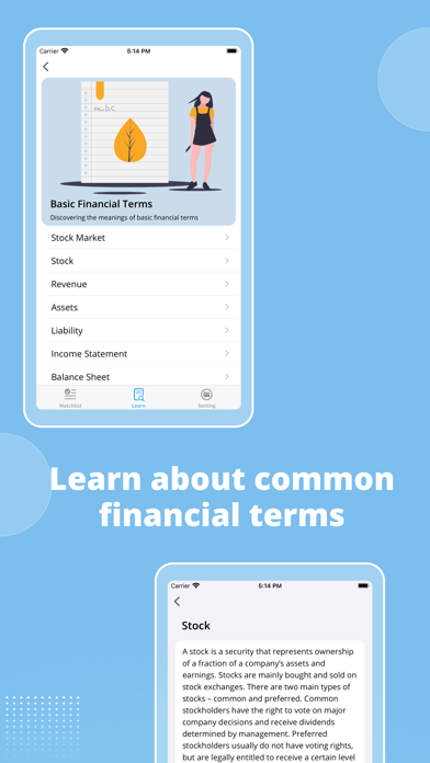 InStock: Stock Market Screenshot