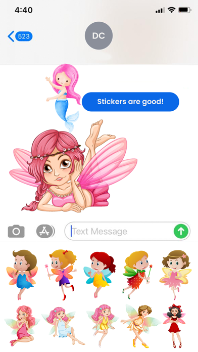 Fairies & Mermaid Stickers Screenshot