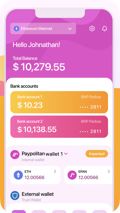 Paypolitan: pay, cash, crypto Screenshot