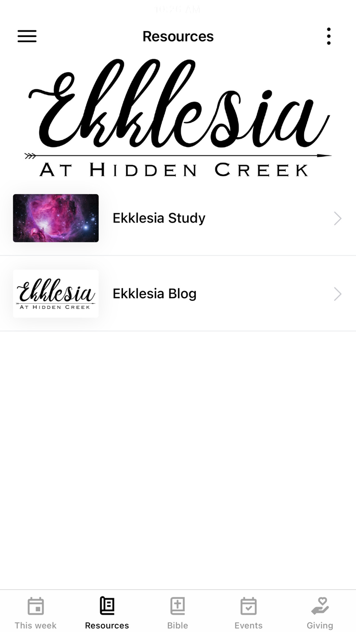 Ekklesia at Hidden Creek