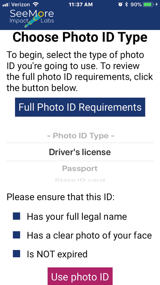 #2. CSM Verification (iOS) Podle: SeeMore Impact Labs