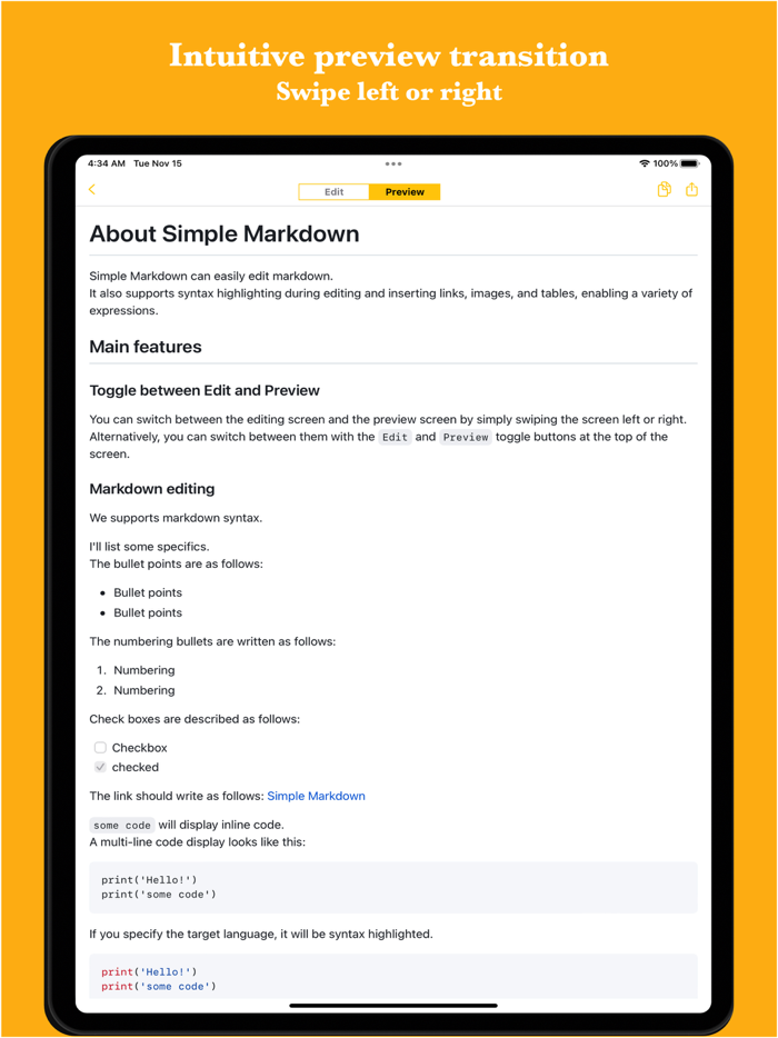 Simple Markdown Editor