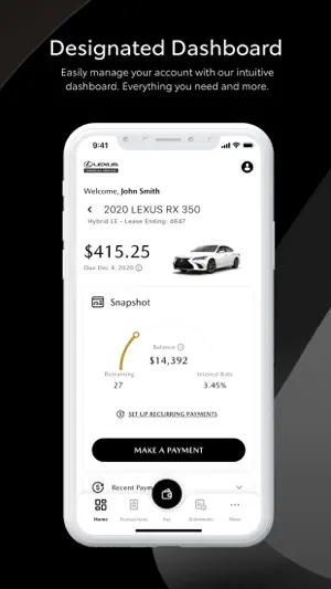 Lexus Financial Services screenshot 2