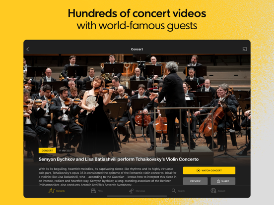 Berliner Philharmoniker iPad app afbeelding 2