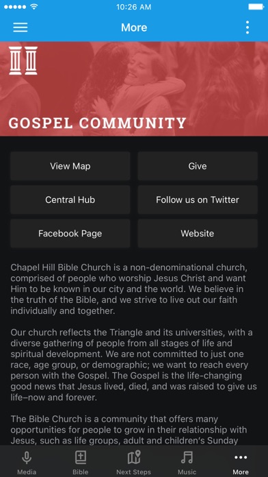Chapel Hill Bible Church Screenshot