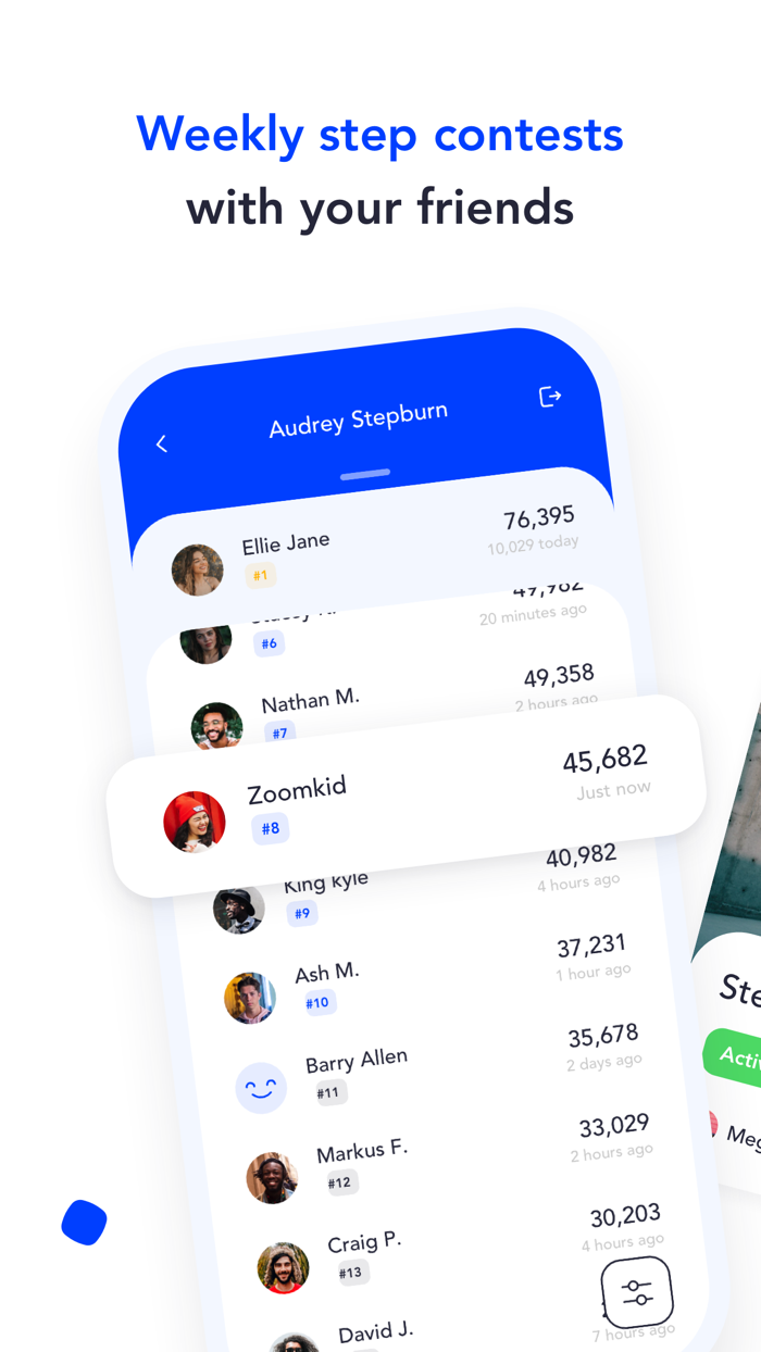 Outrun - weekly step contest
