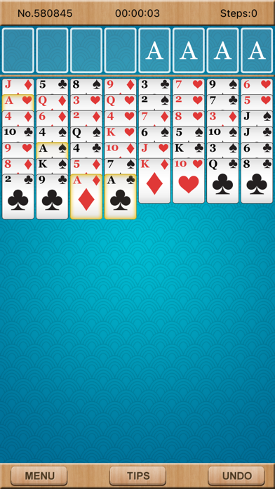 Screenshot #2 pour New FreeCell Solitaire