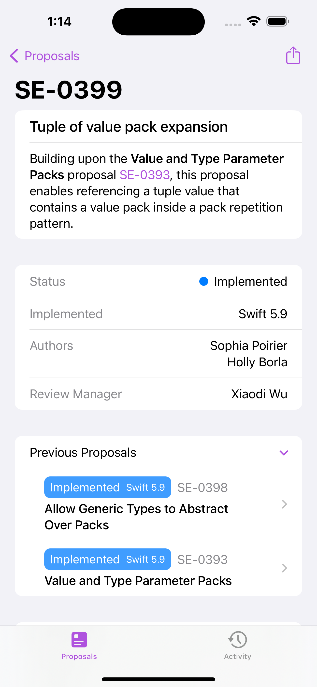 Proposal Monitor