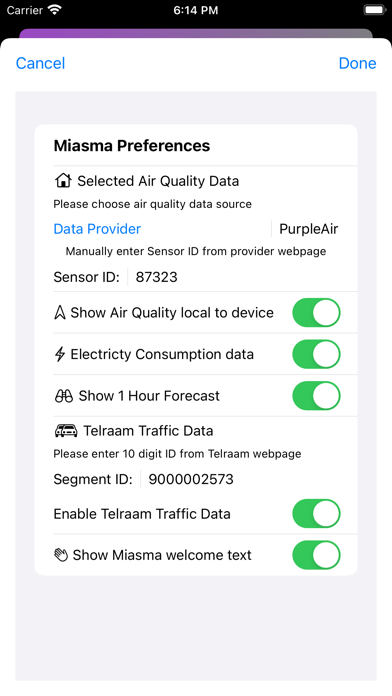 Miasma - Local Air Quality Screenshot