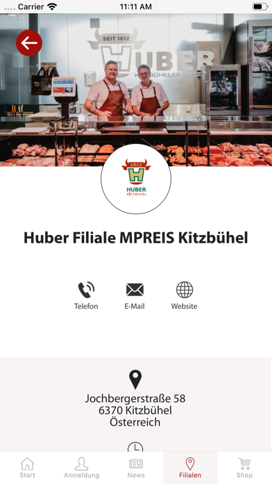 Metzgerei Huber Screenshot