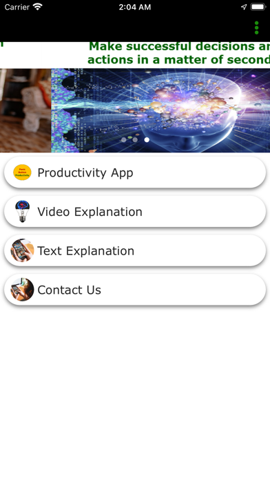 Panic Button Productivity App Screenshot