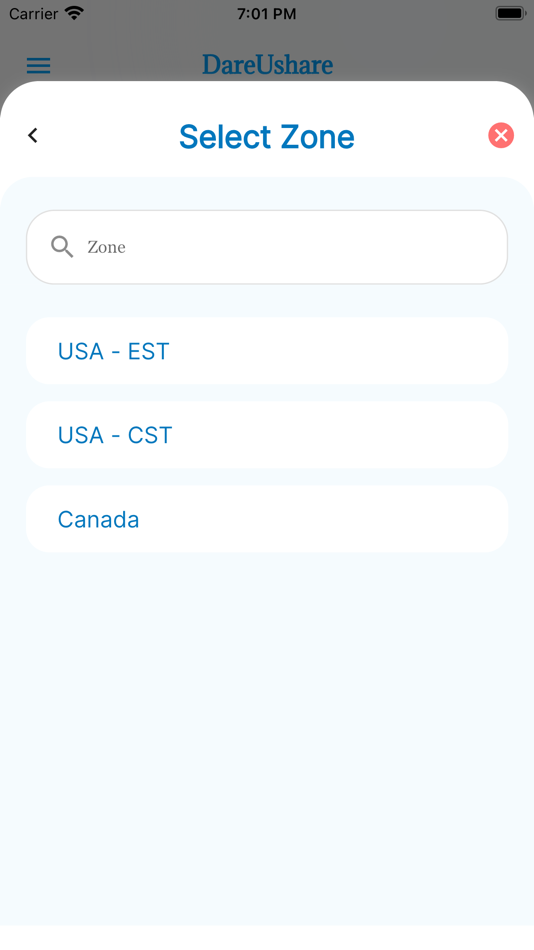 #4. DareUshare client (iOS) Podle: Intelligent Projects