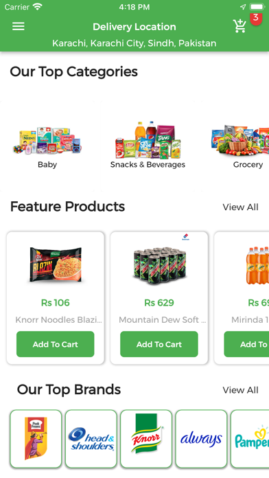 QnE - Online Grocery Store Screenshot