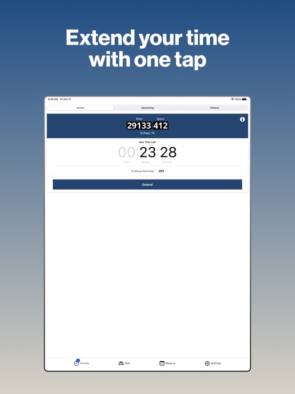 Park 915 iPad screenshot 4 - Navigation app
