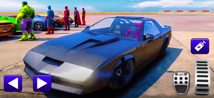 Superhero Car Stunt Racing 3D