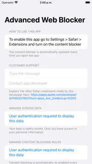 advanced web blocker iphone screenshot 1