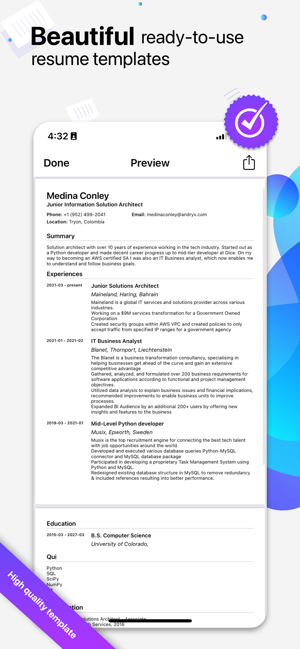 ‎CV Builder - CV Maker App Screenshot