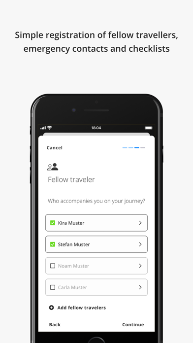 Travel Admin - Reisehinweise Screenshot