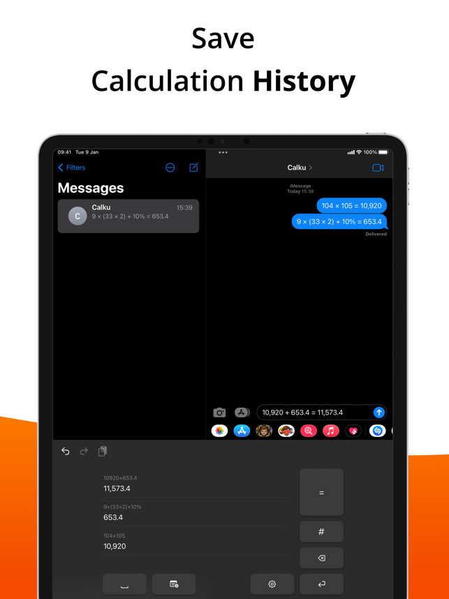 ‎Calculator Keyboard - Screenshot ng Calku