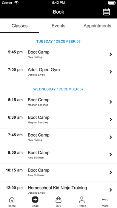 Live Training Center Screenshot