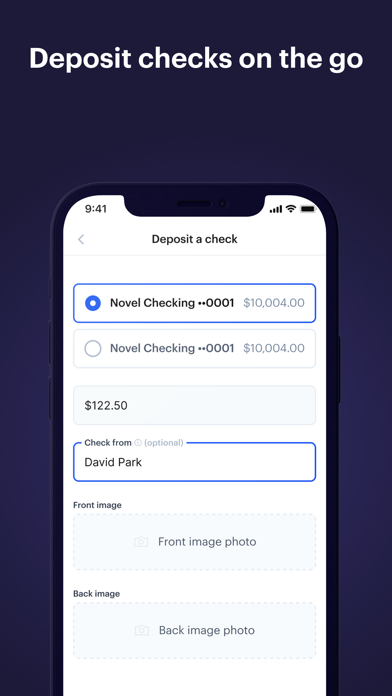 Novel - Business Banking Screenshot