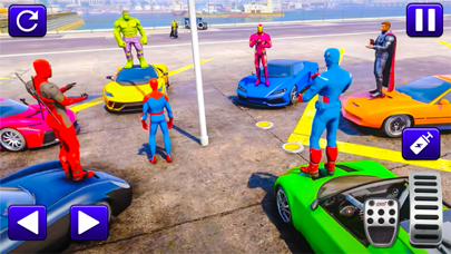 Superhero Car Stunt Racing 3D Screenshot